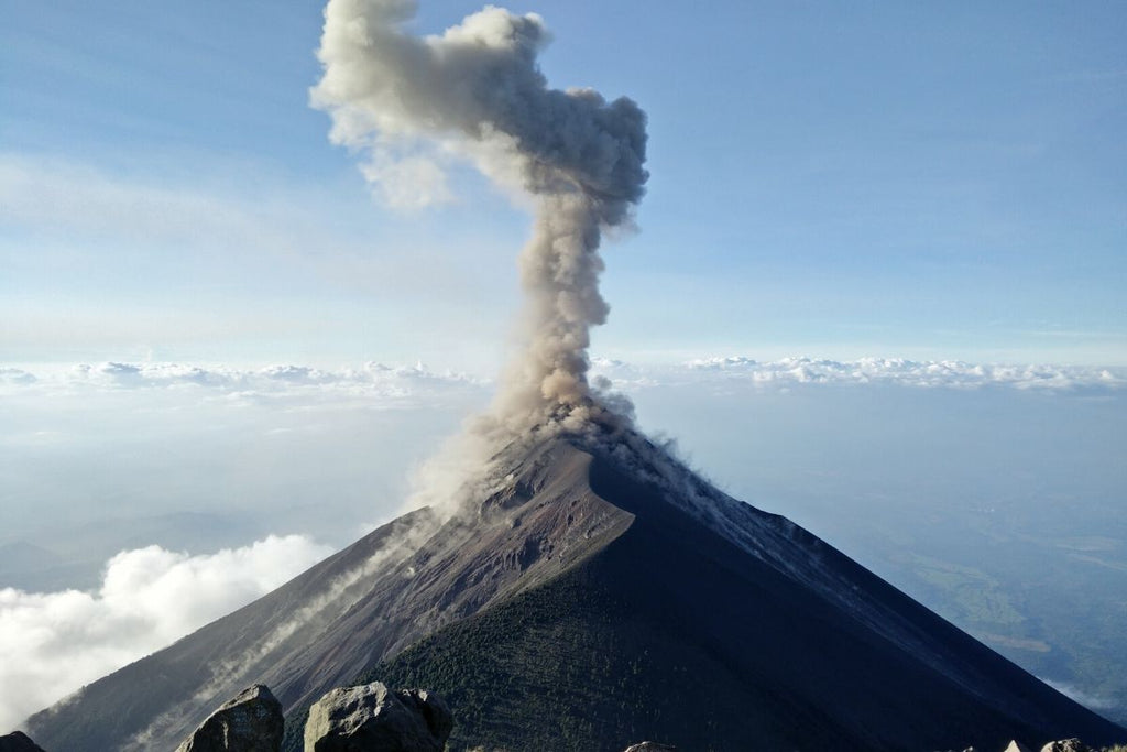 volcano smoking