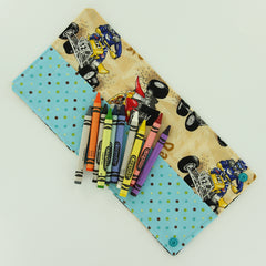 Crayon Roll with KAM Plastic Snaps