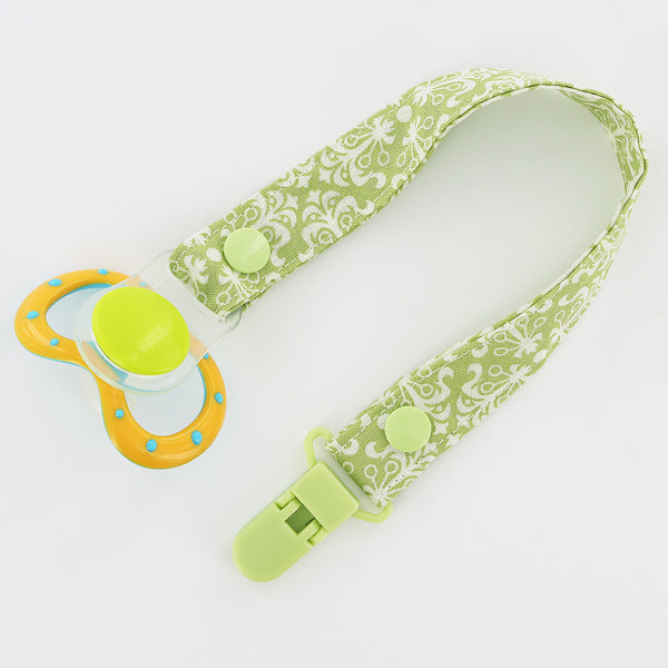 Fabric Pacifier Clip with KAM Snaps, MAM Ring or O-Ring and an KAM Pla – I  Like Big Buttons!