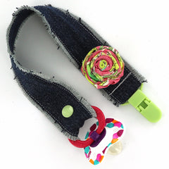 Uncycled Jean Pacifier Clip
