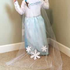 Snow Queen Halloween Costume with KAM Plastic Snaps
