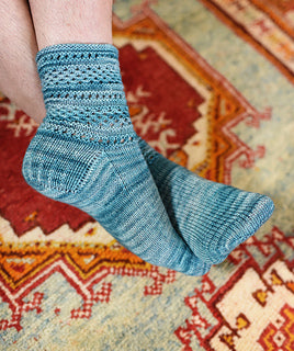 Hunter Hammersen Silk Road Socks Kazak