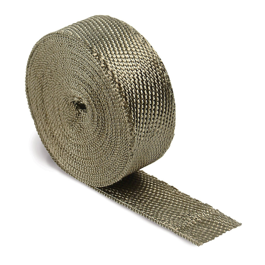 1 Roll 2"x 50' Titanium Exhaust Header Pipe Heat Wrap Stainless 10 Ties