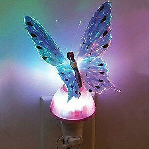 purple butterfly night light