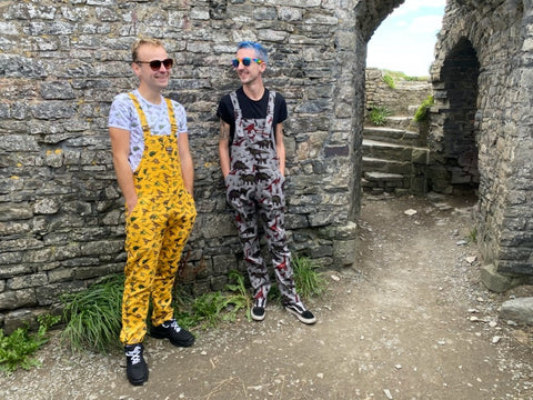 Tom and David at the castle