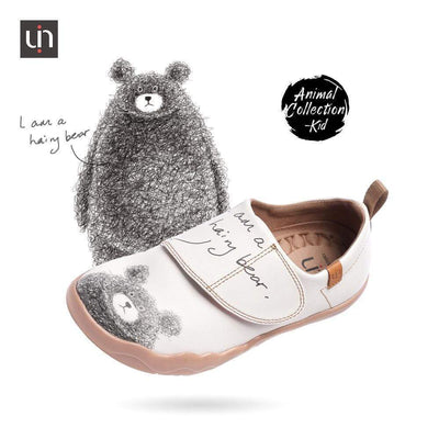 UIN Footwear Kid -Be with You- Cute Little Bear Kids Casual Shoes Canvas loafers