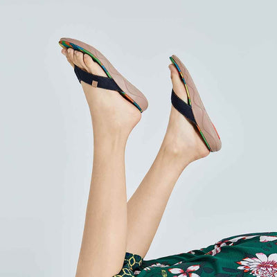 UIN Footwear Women Greenery Women Majorca Flip Flops Canvas loafers