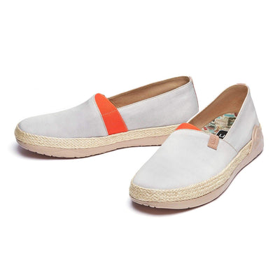 UIN Footwear Women Marbella Creamy-white Women Canvas loafers