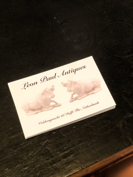 business cards Leon Paul Antiques