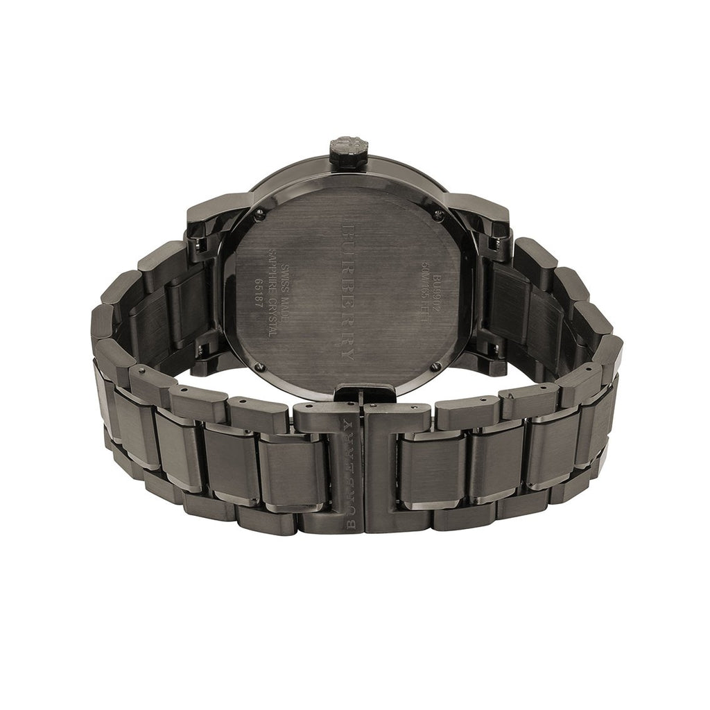 Gents Gunmetal Grey Stainless Steel 