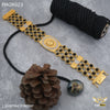 Freemen Three line sun rudraksha bracelet for Man - FMGRB023