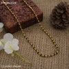 Freemen Small black Rudraksh with gold plated Mala for Man - FMGRU024