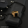 Freeme Black stone ad ring design for men - FMRI98