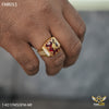 Freemen maa with Red Stone Ring design for men - FMRI93