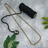 Freemen Small black Rudraksh with gold plated Mala for Man - FMGRU024