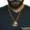 Big OM AD Pendant with Rudraksha