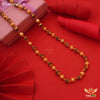 FreemenBrown Gold Plated One by One Rudraksha Mala - FM203