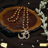 Big OM AD Pendant with Rudraksha