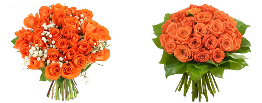 bouquet rose orange