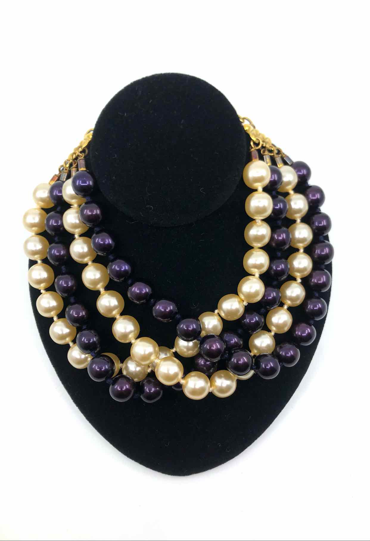 purple pearls necklace