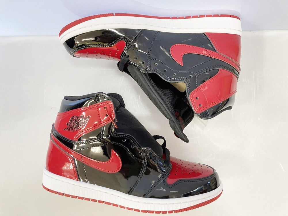 ナイキ NIKE NIKE AIR JORDAN 1 RETRO HIGH OG BRED PATENT BLACK