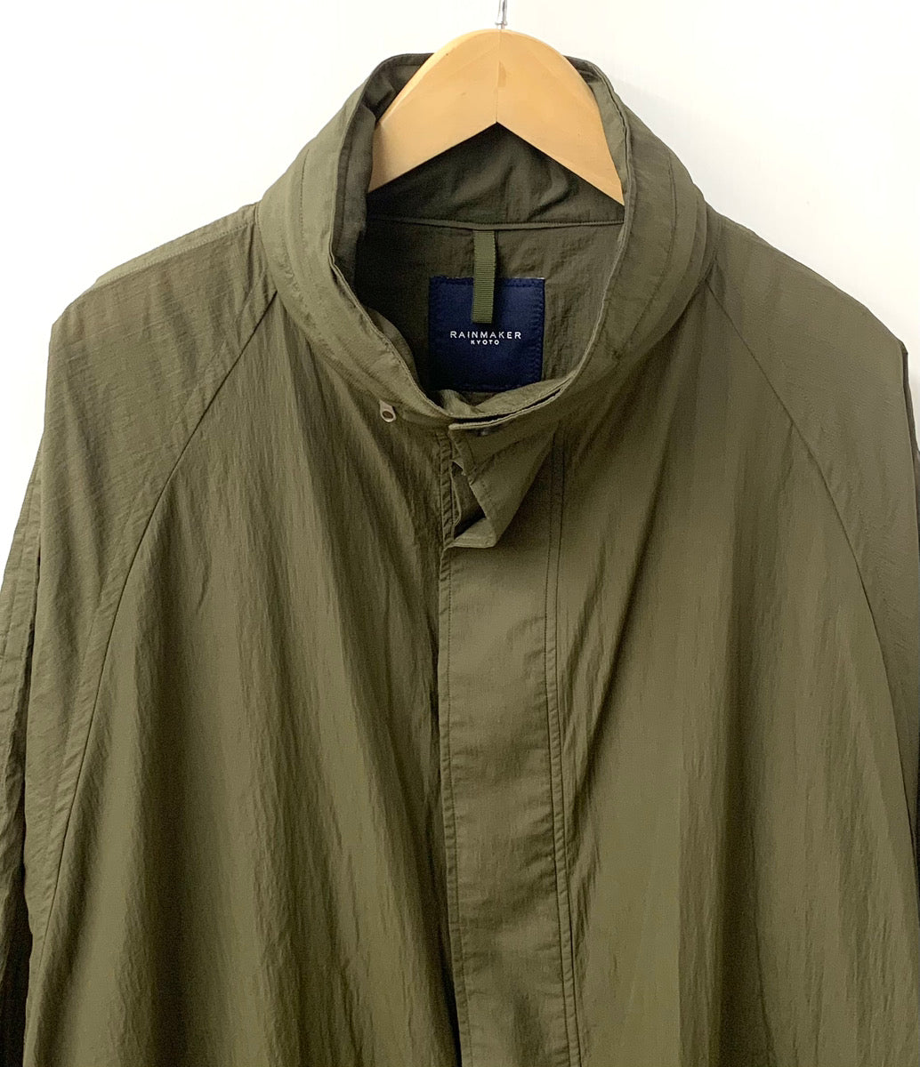 レインメーカー RAINMAKER 20AW オーバーサイズ ナイロンミリタリーコート OVERSIZED MILITARY COAT  RM202-002 ジャケット 無地 カーキ フリーサイズ 201MT-1627