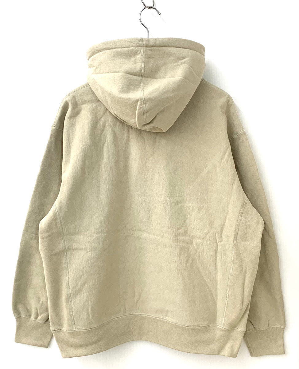 シュプリーム SUPREME Small Box Hooded Sweatshirt スモール ボックス プルオーバー フーディー パーカ ロゴ  ベージュ Lサイズ 201MT-1284