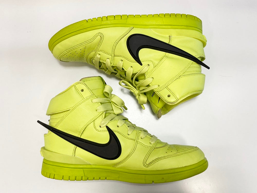 ナイキ NIKE DUNK HI/AMBUSH ATOMIC GREEN/BLACK FLASH LIME ダンク ハイ アンブッシュ  ライムグリーン系 蛍光イエロー系 蛍光グリーン系 シューズ CU7544-300 メンズ靴 スニーカー グリーン 25.5cm  101-shoes1082