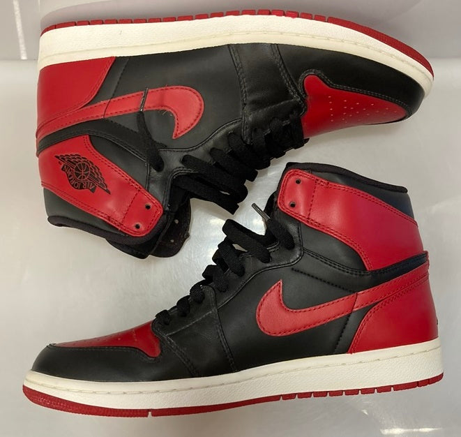 ジョーダン JORDAN NIKE AIR JORDAN 1 RETRO HIGH DMP BULLS BRED ナイキ エアジョーダン 1 レトロ  ハイ ディフェンディング モーメント パック シカゴブルズ ブレッド 332550-061 メンズ靴 スニーカー ブラック 28cm