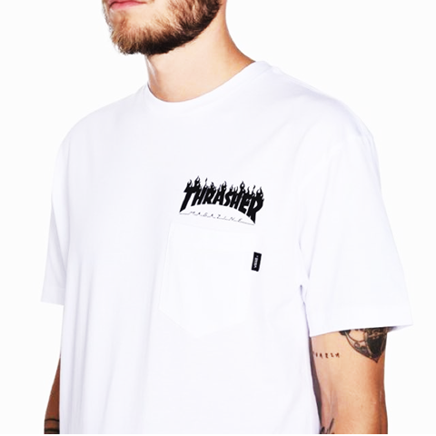Vans x Thrasher Tee (White) – Sneakers Such @ Styled