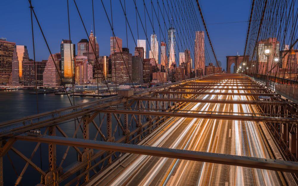 New York fotografiert mit Langzeitbelichtung