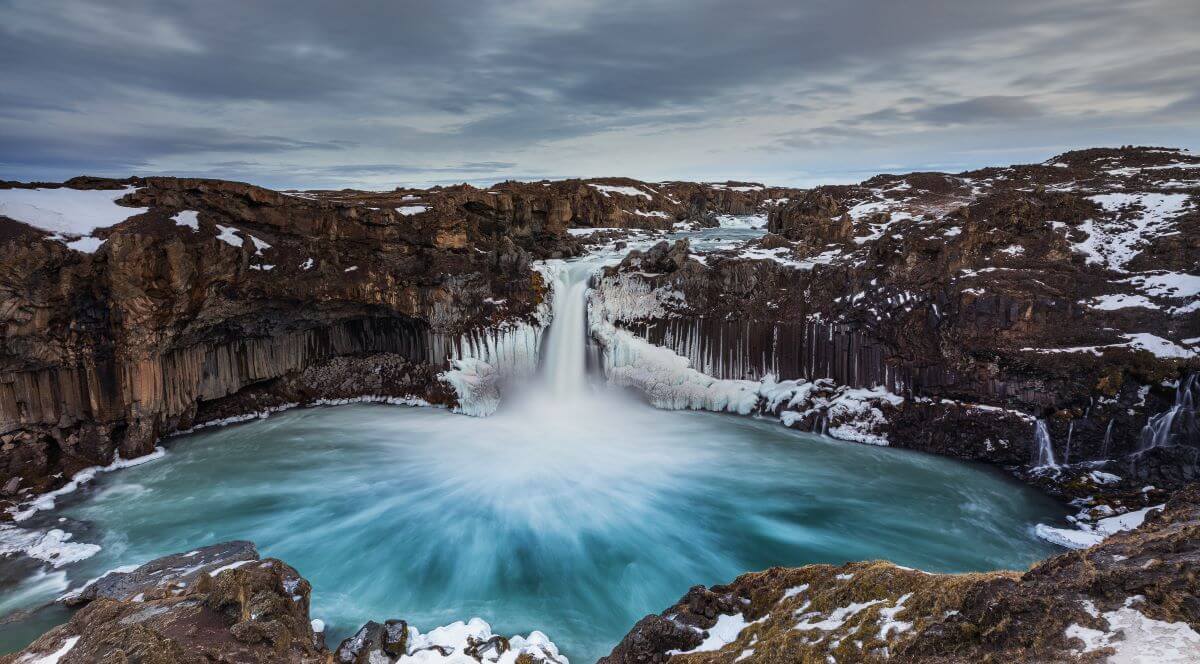 Wasserfall fotografiert mit Langzeitbelichtung
