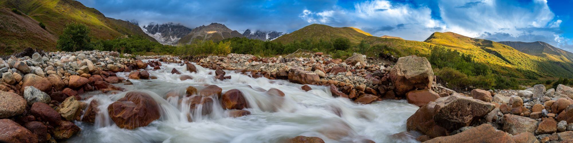 Panoramabild Fluss