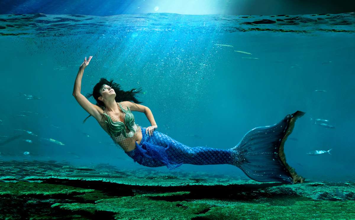 Unterwasserfotografie Meerjungfrau