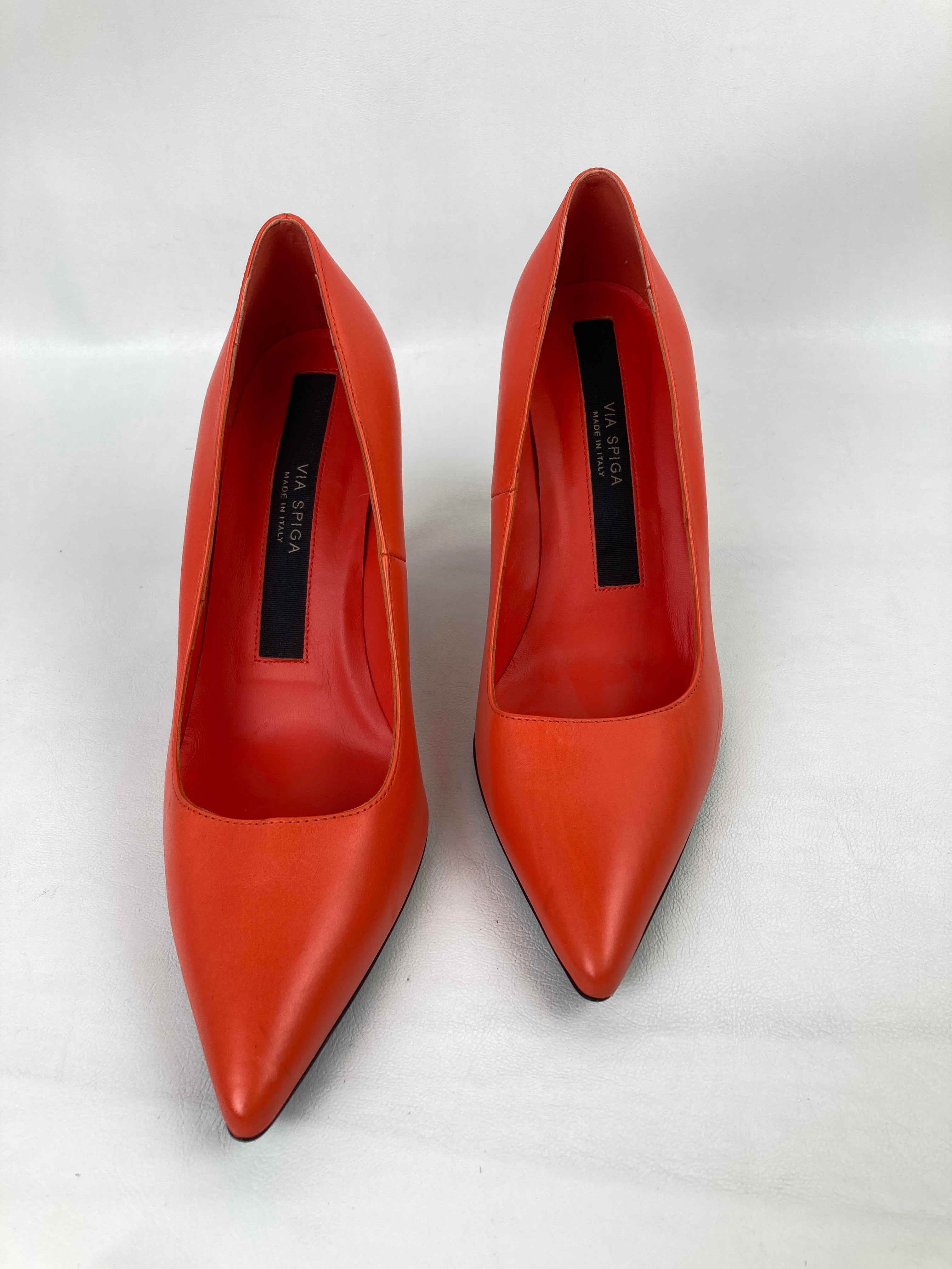 VIA SPIGA Black Patent Leather Strap Heels (US 6.5 EU 36.5) item #40770