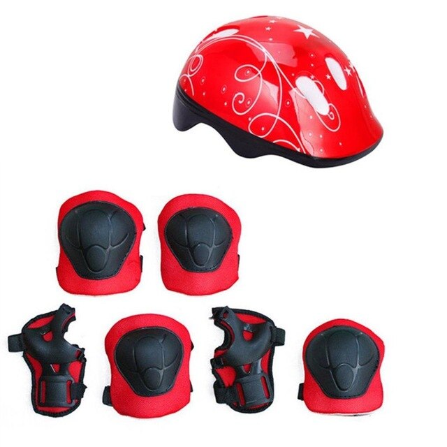 baby helmet and knee pads