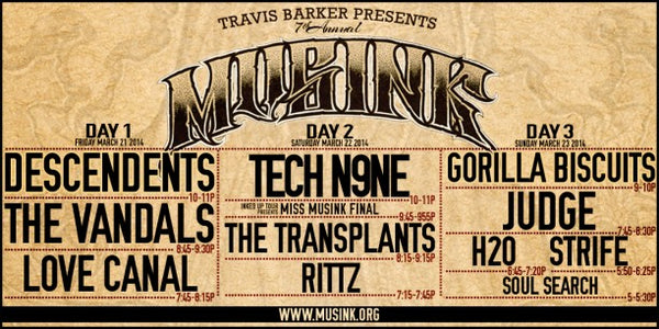 Musink Lineup