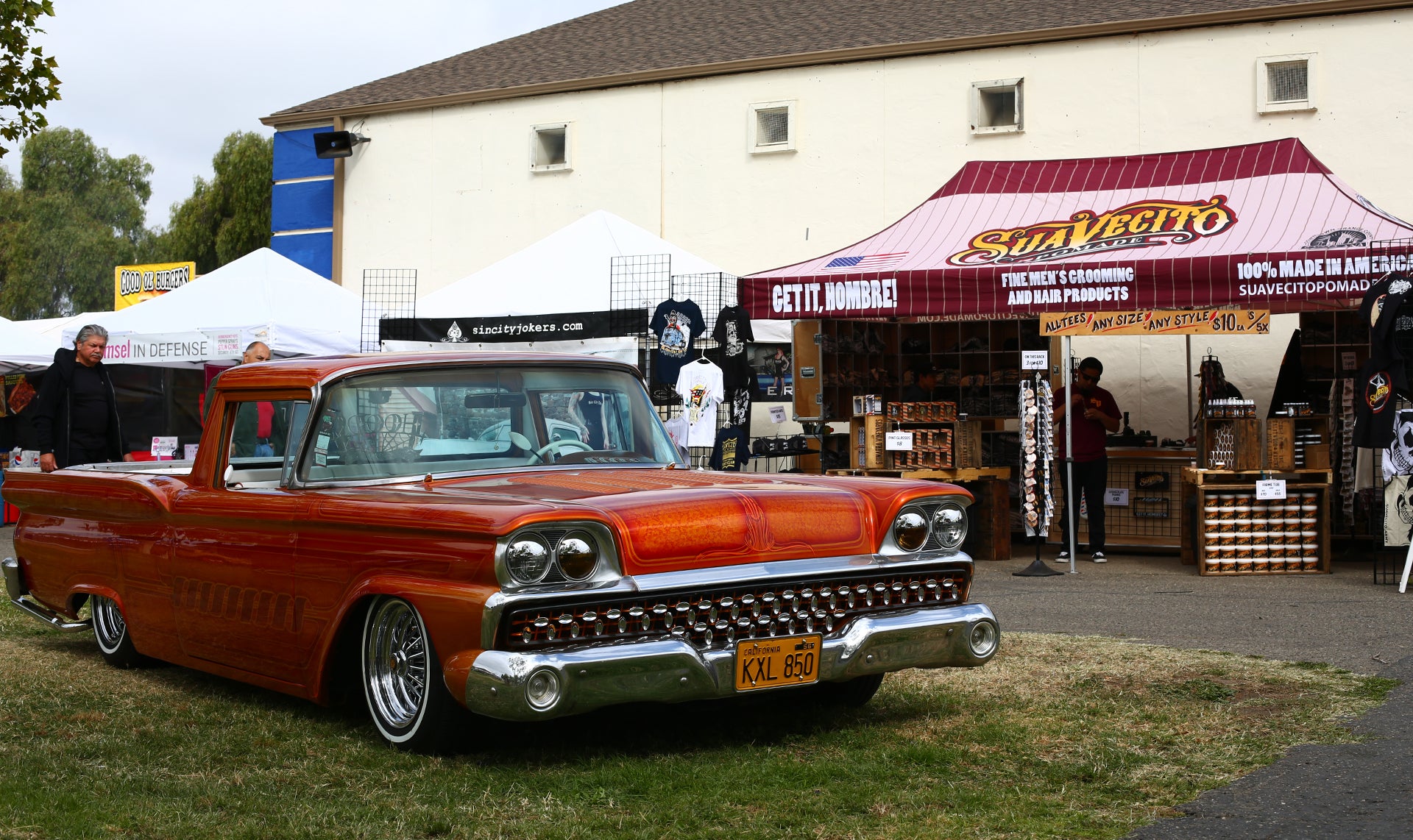 1959 Ford Ranchero Posted in front of the Suavecito Pomade Booth