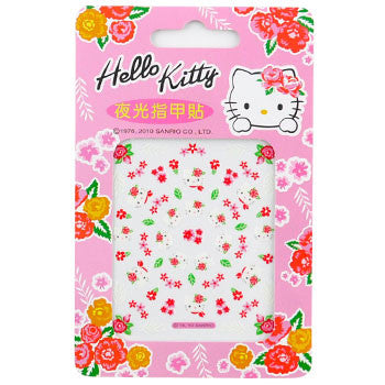 Picture of Hello Kitty Nail Decal Stickers: Roses & Leaves