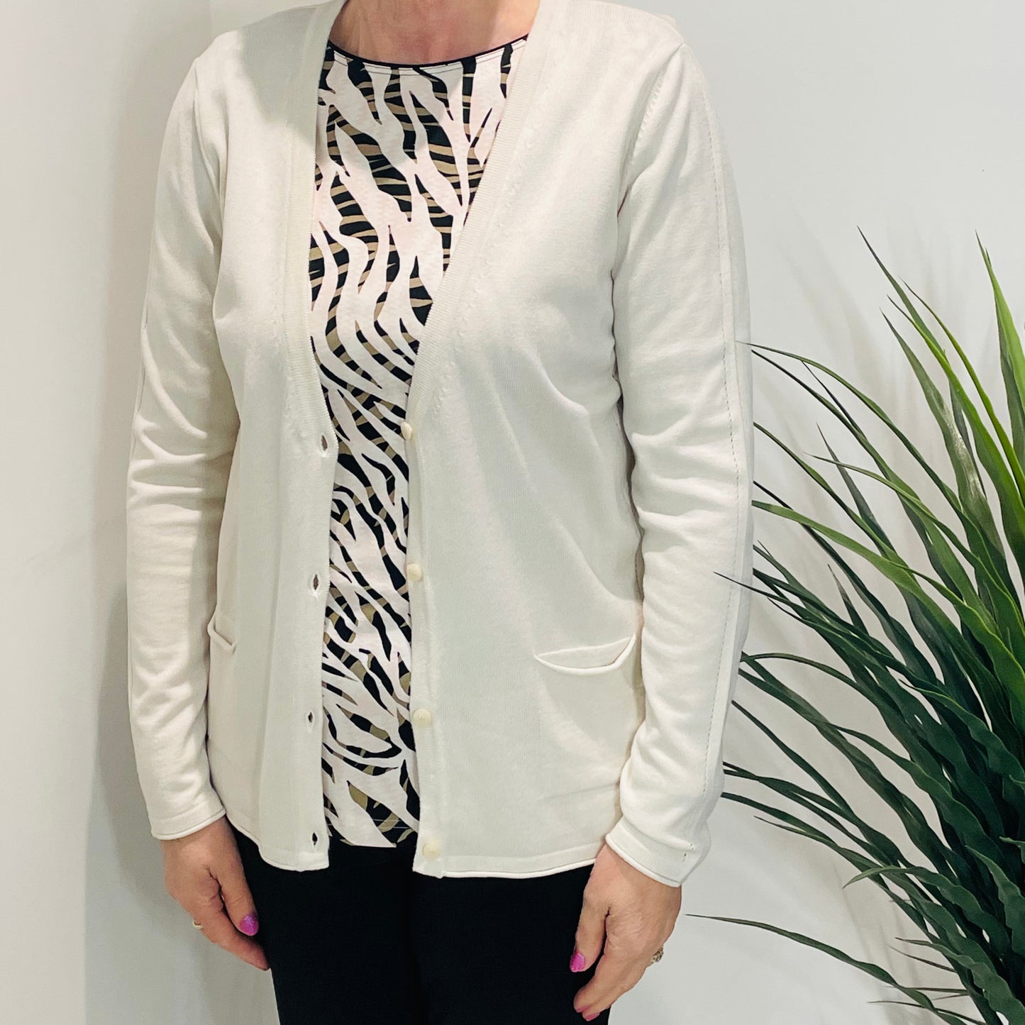 *Barbara Lebek 60060022 Cardigan Beige
