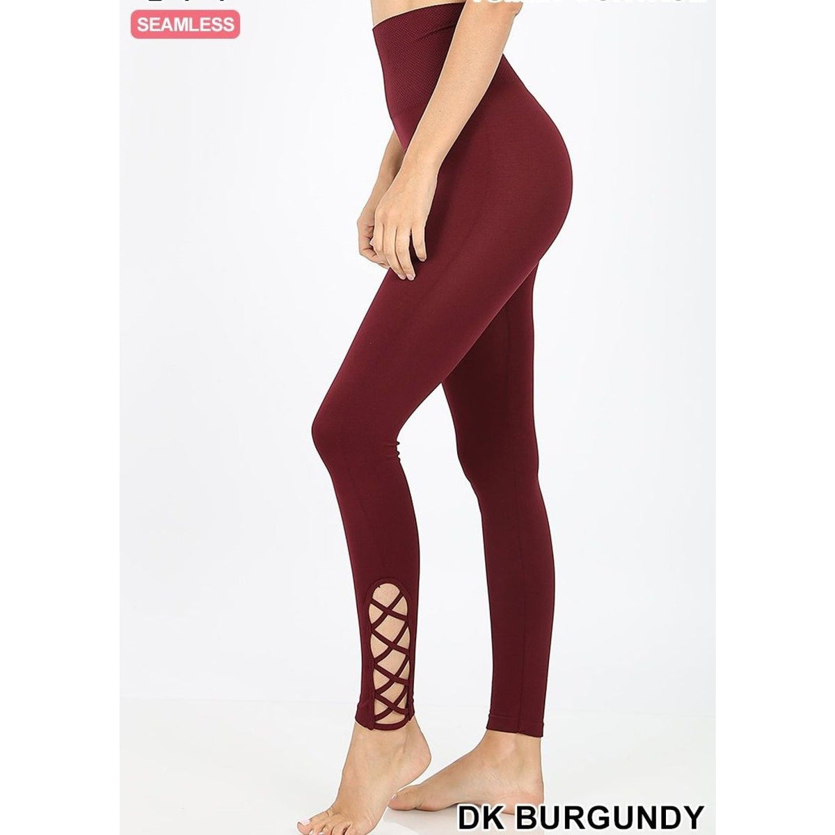 dark burgundy leggings