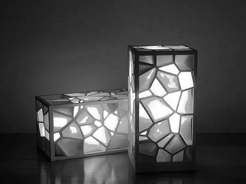 Silver Abstract Lamp