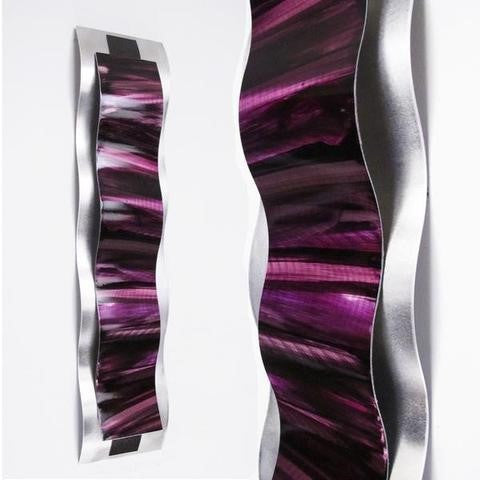 Purple Abstract Wall Sculpture