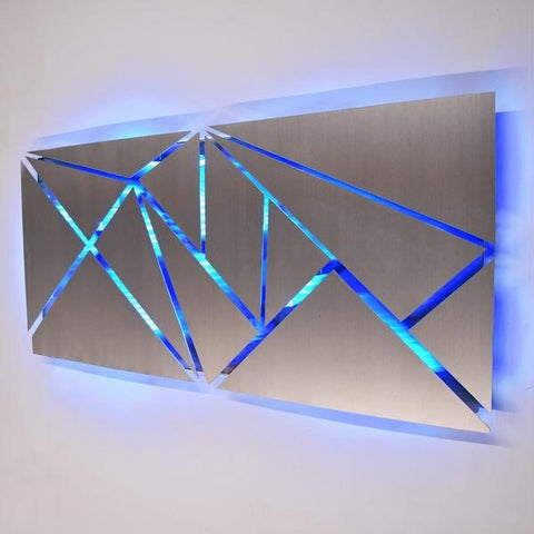 Fracture Lighted Metal Art