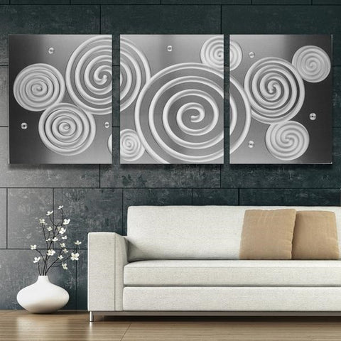 Silver Circle Wall Art