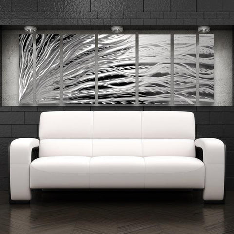 Silver Rush Silver Metal Wall Art