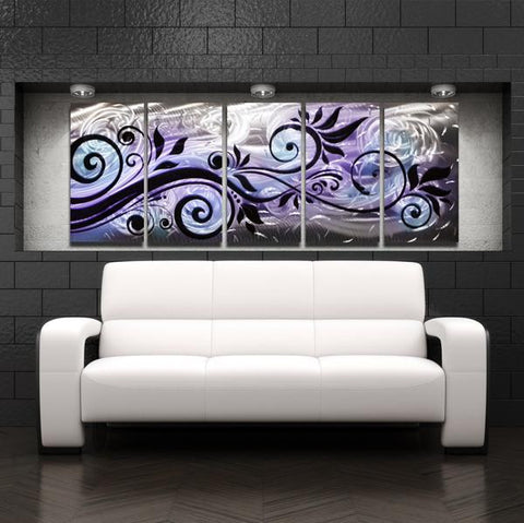 Wall Art Purple And Blue Whispering Winds