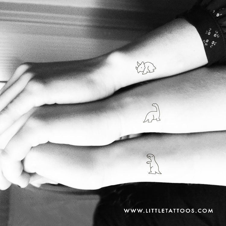 Matching Dinosaur Temporary Tattoos - Set of – Little Tattoos