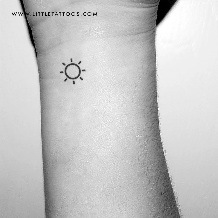 Sun Temporary Tattoo - Set of 3 – Little Tattoos