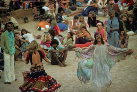 Hippies in Goa 1970s